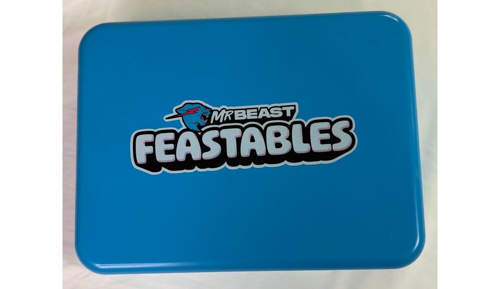 MrBeast Feastables World's Coolest Collectible Lunch Box Blue GUC
